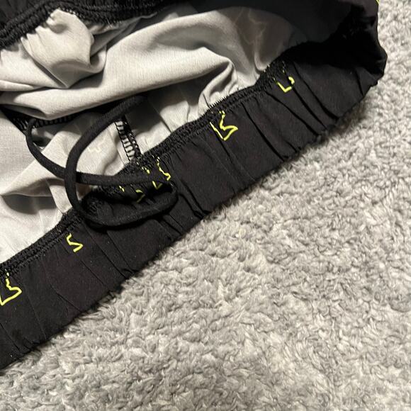 Podiumwear Cycling Shorts Mens XXL MTB Bike Riding Black Neon Yellow MN - Picture 3 of 9